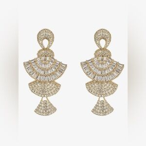 Fanfare‎ Cz Dangle Earring by eye candy BNWT